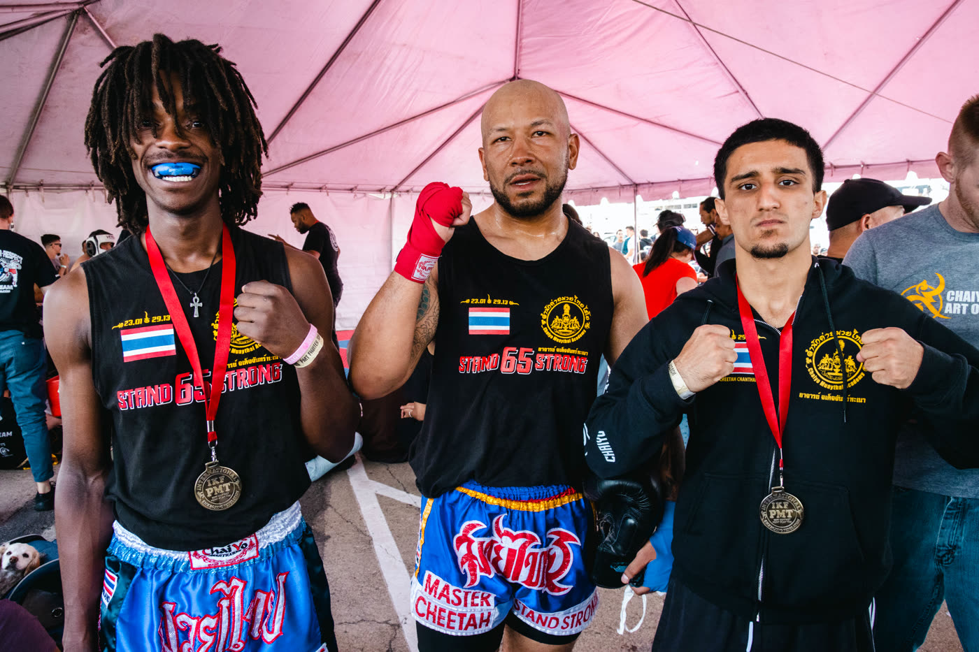 Fighters after the bouts
