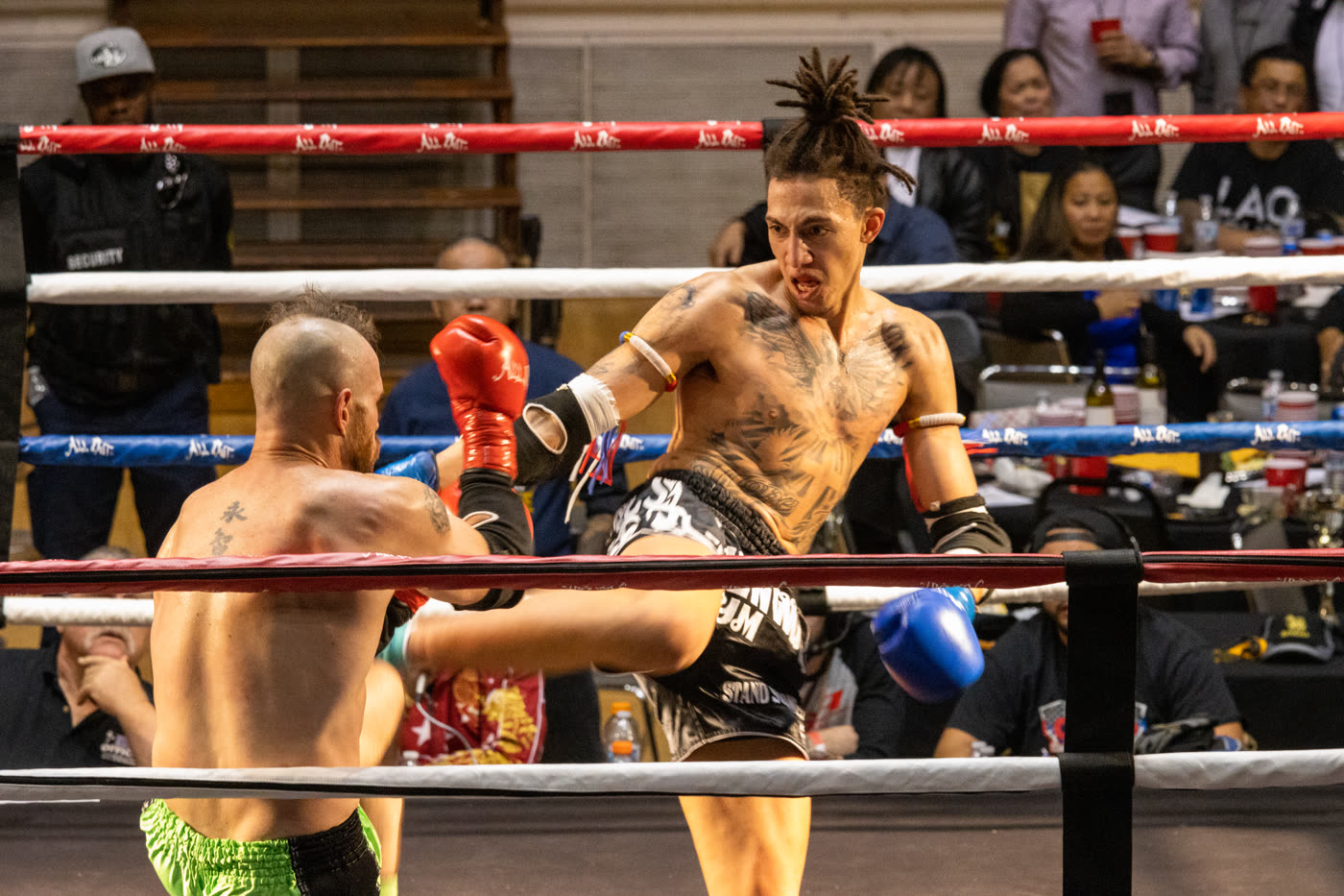 Fight night in the ring