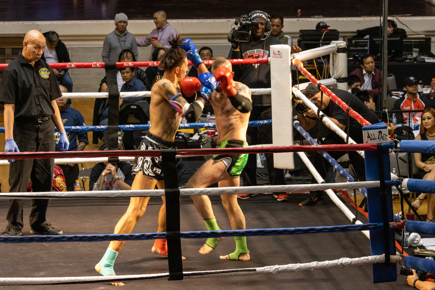 Trading strikes on fight night